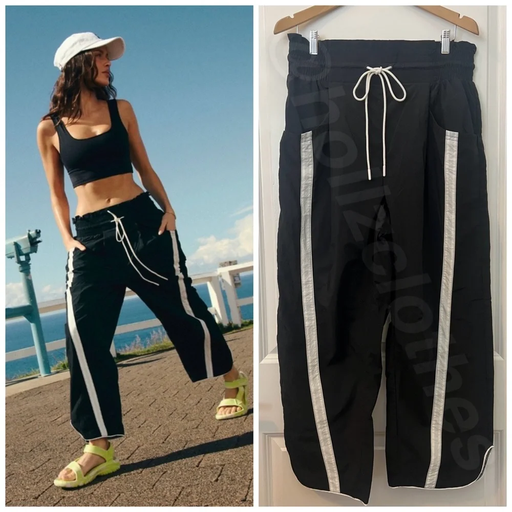 ❌SOLD❌ NWOT Free People Champ Is Here Pants Black ❌SOLD❌ - Picture 5 of 12